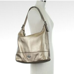 Fossil Metallic Gold Hobo Bag